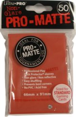 Ultra Pro Matte 50ct Red Sleeves