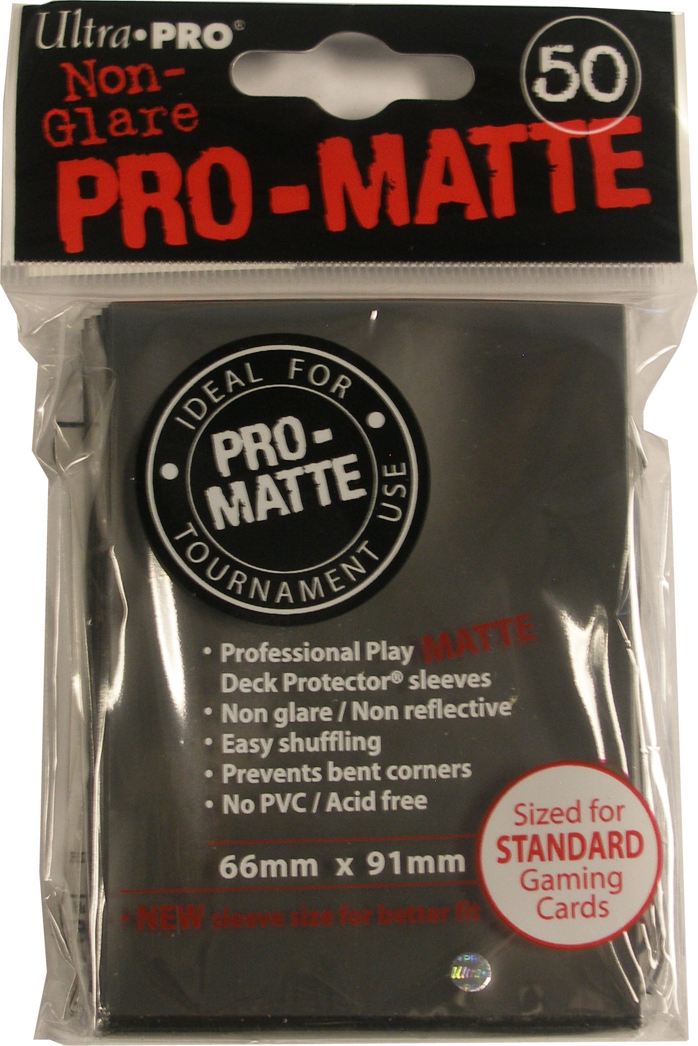 Ultra Pro Matte 50ct Black Sleeves