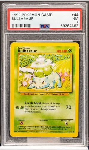1999 Pokemon Game Bulbasaur - PSA 7