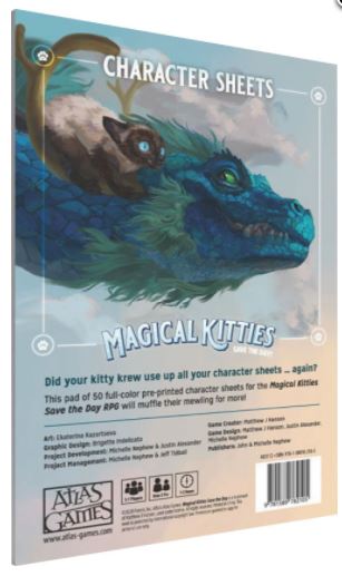 Magical Kitties Save the Day! RPG: Kitty Character Sheets