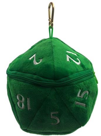 D20 Plush DICE Bag - Green