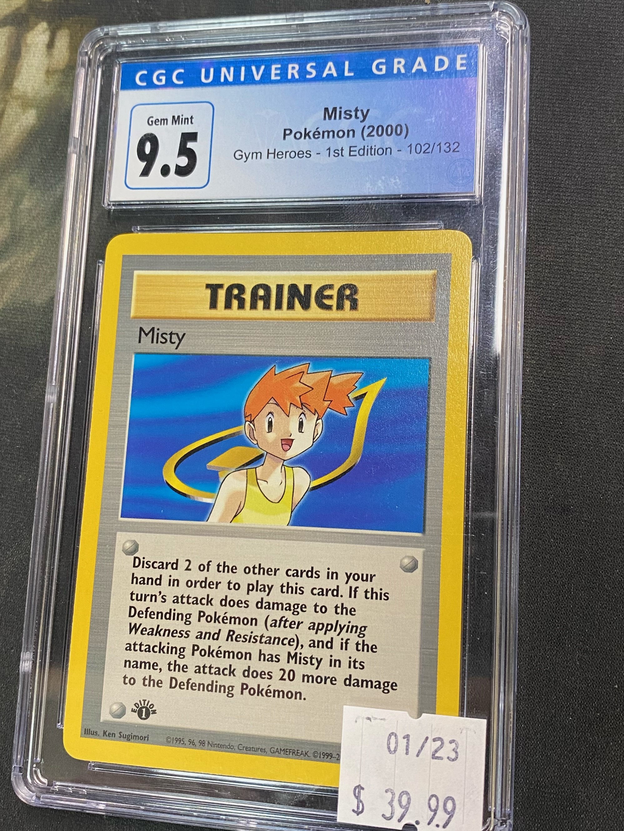 Misty - Gym Heroes - 1st Edition - CGC 9.5