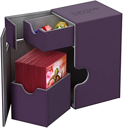 Flip N Tray Xenoskin 80 Deck Box - Purple