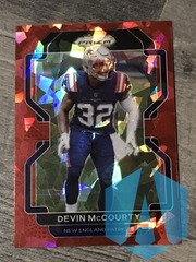 2021 Panini Prizm Devin McCourty #100 Parallel Red Cracked Ice Prizm