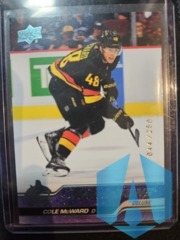 2023-24 Upper Deck Series 1 Young Guns Cole McWard Deluxe /250 Vancouver Canucks