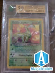 Rocket's Scyther 13/132 Gym Heroes MNT 9.0 (like PSA) 1st Edition