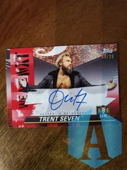TRENT SEVEN 2021 TOPPS WWE NXT ON CARD AUTO 09/25 Red A-T7