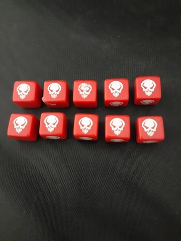 Dice - Single Red Attack Die(10 ct)