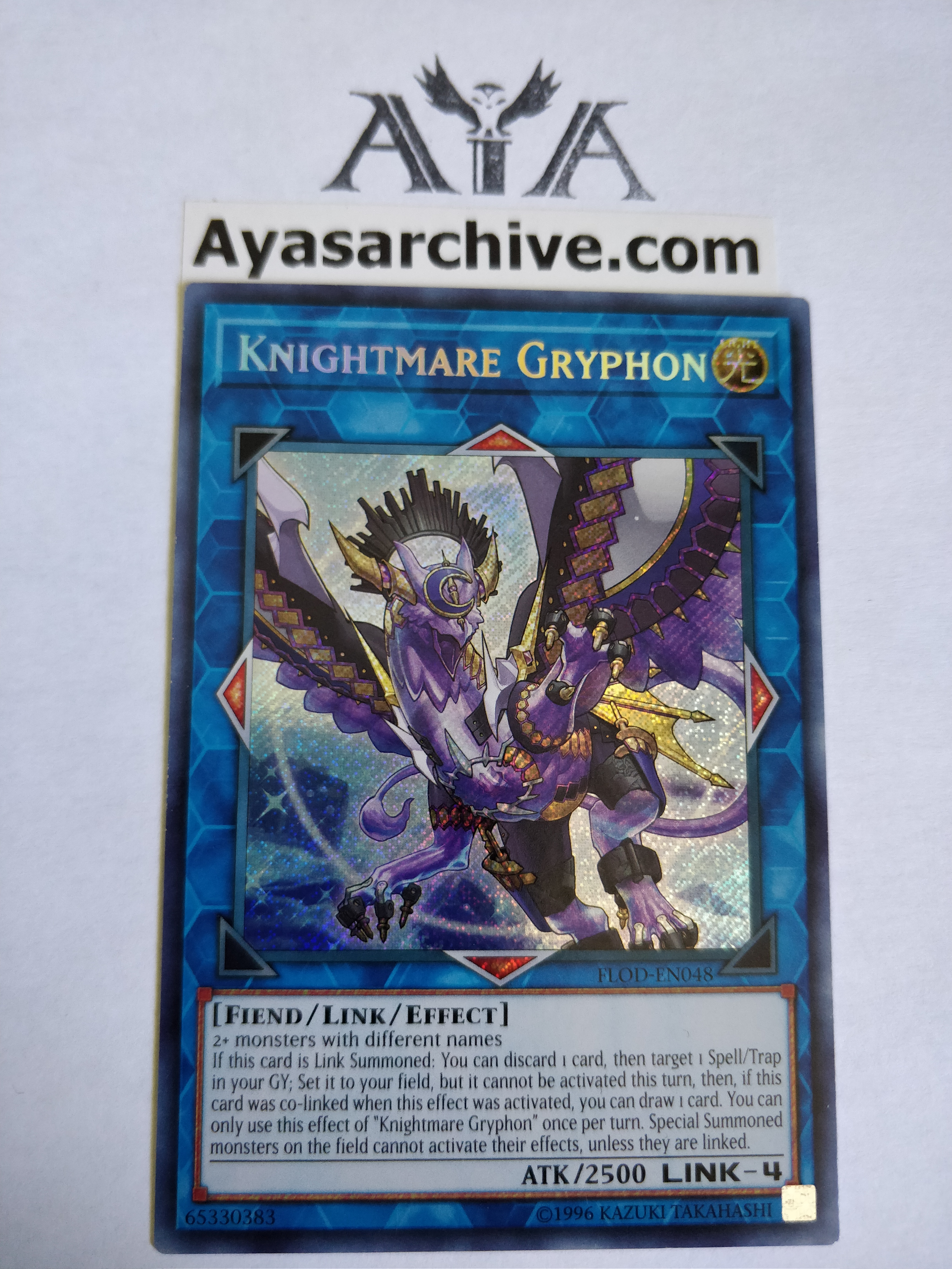 Knightmare Gryphon - FLOD-EN048 - Secret Rare - Unlimited Edition