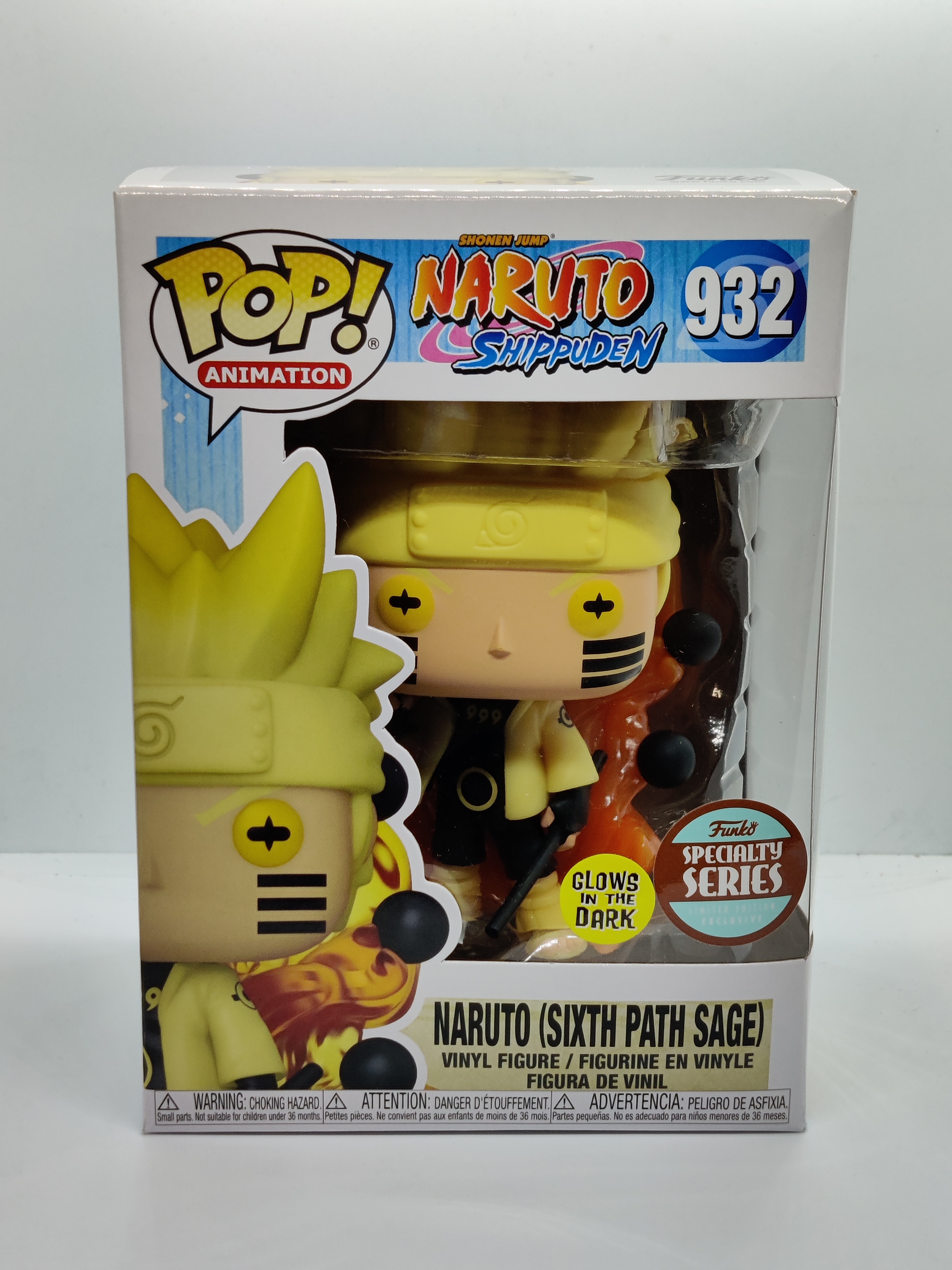 Funko POP Animation Naruto Shippuden Naruto Six Path Sage GITD #932 Exclusive