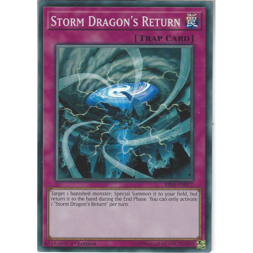 Storm Dragon's Return RIRA-EN077 Super Rare Yu-Gi-Oh Card 1st Edition 
