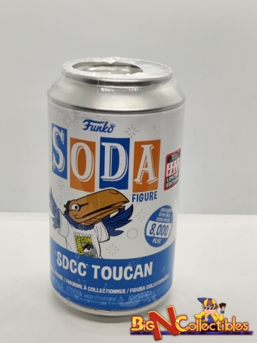 Funko Soda SDCC Toucan Factory Sealed Can LE 8,000pcs 2021 SDCC Shared Sticker