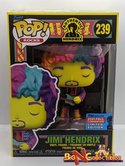Funko Pop! Jimi Hendrix #239 Shared Exclusive NYCC 2021 Blacklight