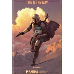 Star Wars - The Mandalorian On the Run Poster