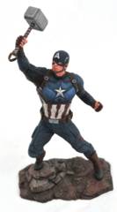 Marvel Gallery Avengers: Endgame Captain America with Mjolnir Figure PVC