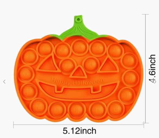 Halloween Push Pop it Fidget Sensory Toys (Assorted Pumpkins)