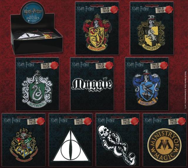 Harry Potter - Iron-On Patches (Deathly Hallows)