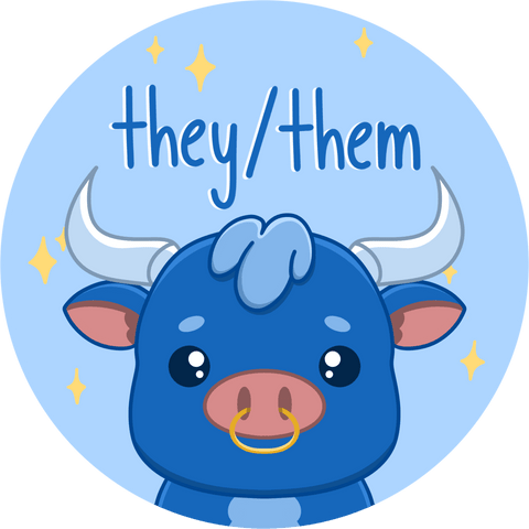 Blue Ox Games - Pronoun Button (They/Them)