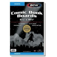 BCW - Modern Comic Backing Boards (100 boards)