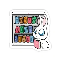 Emii Creations - Bunny Treat Your Shelf Sticker