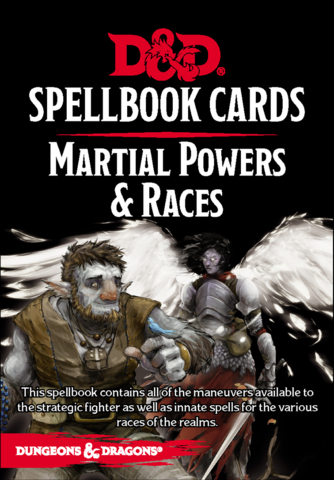 Dungeons & Dragons: Updated Spellbook Cards - Martial Powers & Races Deck
