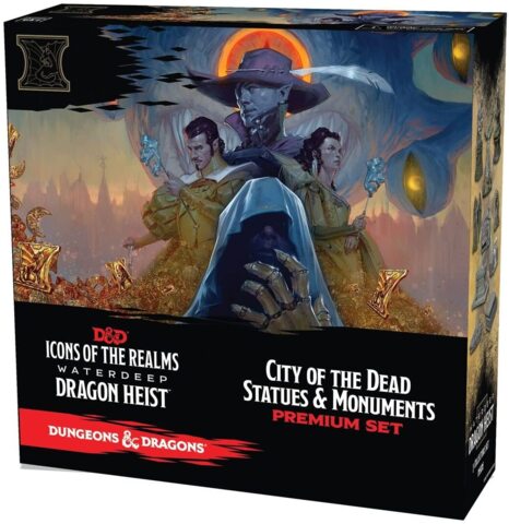 Icons of the Realms - Waterdeep Dragon Heist Premium Set - City of the Dead Statues & Monuments