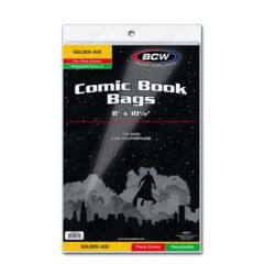 BCW - Resealable Golden Age - Thick Comic Bags (100 bags)
