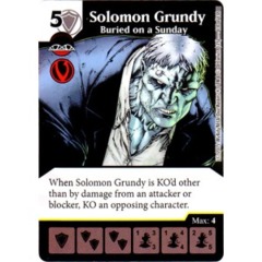 Solomon Grundy - Buried on a Sunday (Die & Card Combo Combo)