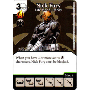 Nick Fury - Life Model Decoy (Die & Card Combo)