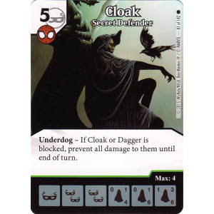 Cloak - Secret Defender (Die & Card Combo)