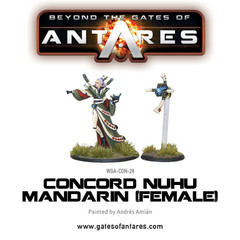Beyond the Gates of Antares: Concord Nu-Hu Mandarin (Female) miniature warlord games