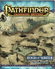 Pathfinder Campaign Setting RPG Roleplaying Game: Reign of Winter poster map folio
