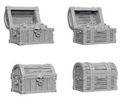 Pathfinder Deep Cuts Unpainted Miniatures: Chests (pack of 4)