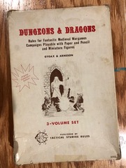 D&D: Dungeons and Dragons White Box 1974 edition boxed set TSR