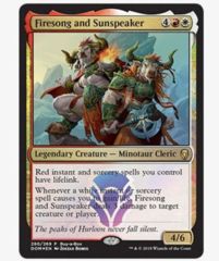 Firesong and Sunspeaker buy-a-box FOIL promo
