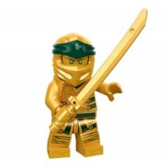 LEGO Ninjago: Golden Ninja Lloyd minifigure + sword katana 70666 authentic