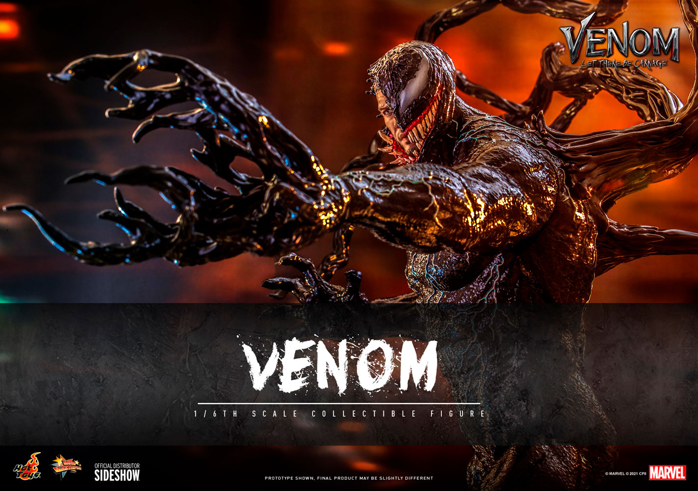 Venom 1/6 Scale Figure by Hot Toys Movie Masterpiece Series – Venom: Let There Be Carnage