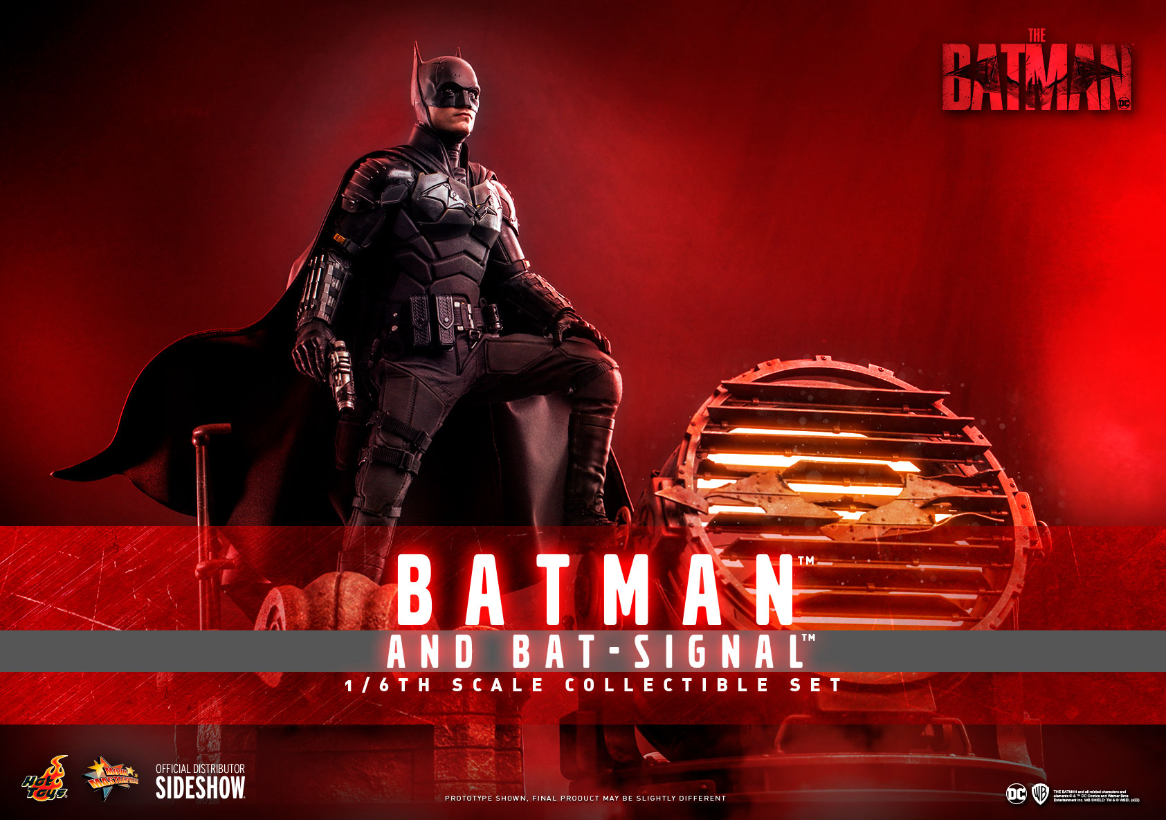 Batman and Bat-Signal Collectible Set - Movie Masterpiece Series - The Batman