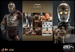 C-3PO Sixth Scale Figure by Hot Toys Movie Masterpiece Diecast Series - Star Wars Episode II: Attack of the Clones