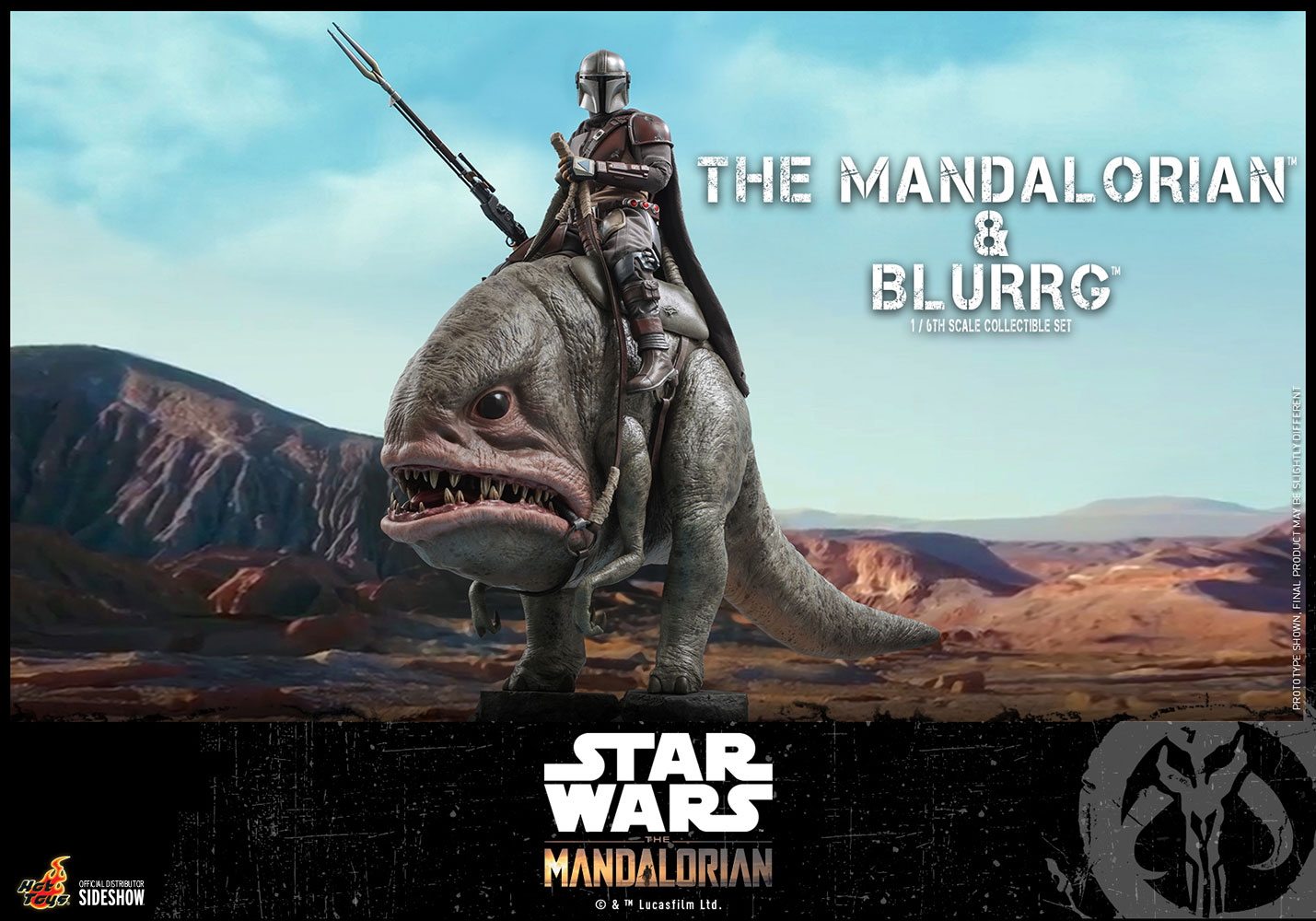 Mandalorian™ & Blurrg 1/6 Scale Television Masterpiece Series - Star Wars: The Mandalorian