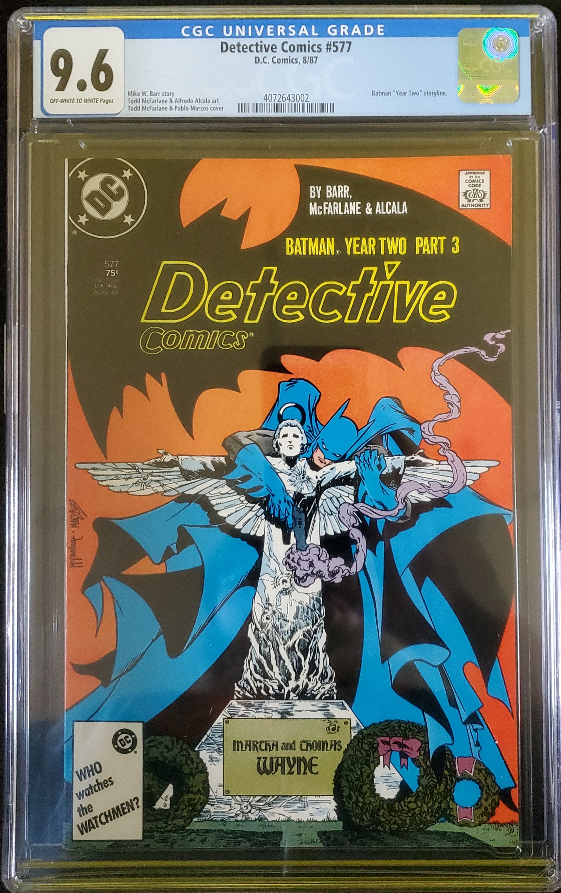 Detective Comics #577 CGC Graded 9.6