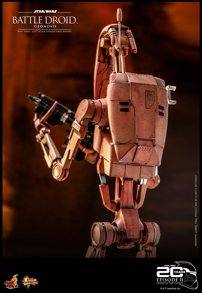 Battle Droid (Geonosis) Sixth Scale Figure by Hot Toys Movie Masterpiece Series - Star Wars Episode II: Attack of the Clones