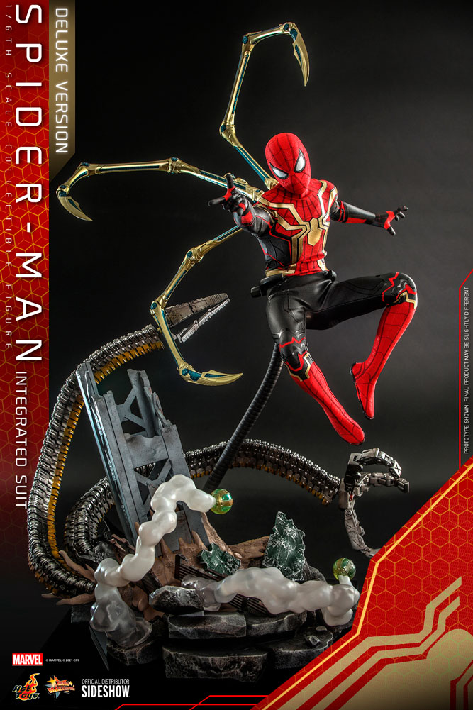 Spider-Man (Integrated Suit) Deluxe Version Sixth Scale Collectible Figure - Spider-Man: No Way Home