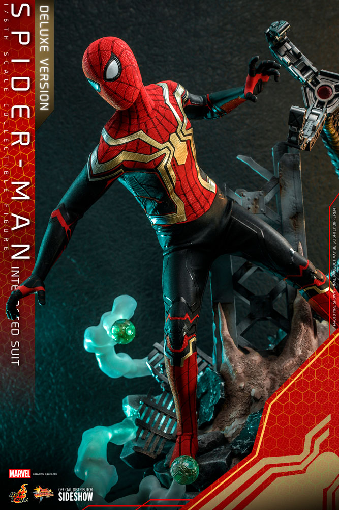 Spider-Man (Integrated Suit) Deluxe Version Sixth Scale Collectible Figure - Spider-Man: No Way Home