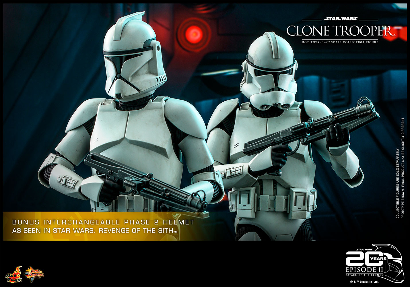 Clone Trooper Sixth Scale Figure by Hot Toys Movie Masterpiece Series - Star Wars Episode II: Attack of the Clones