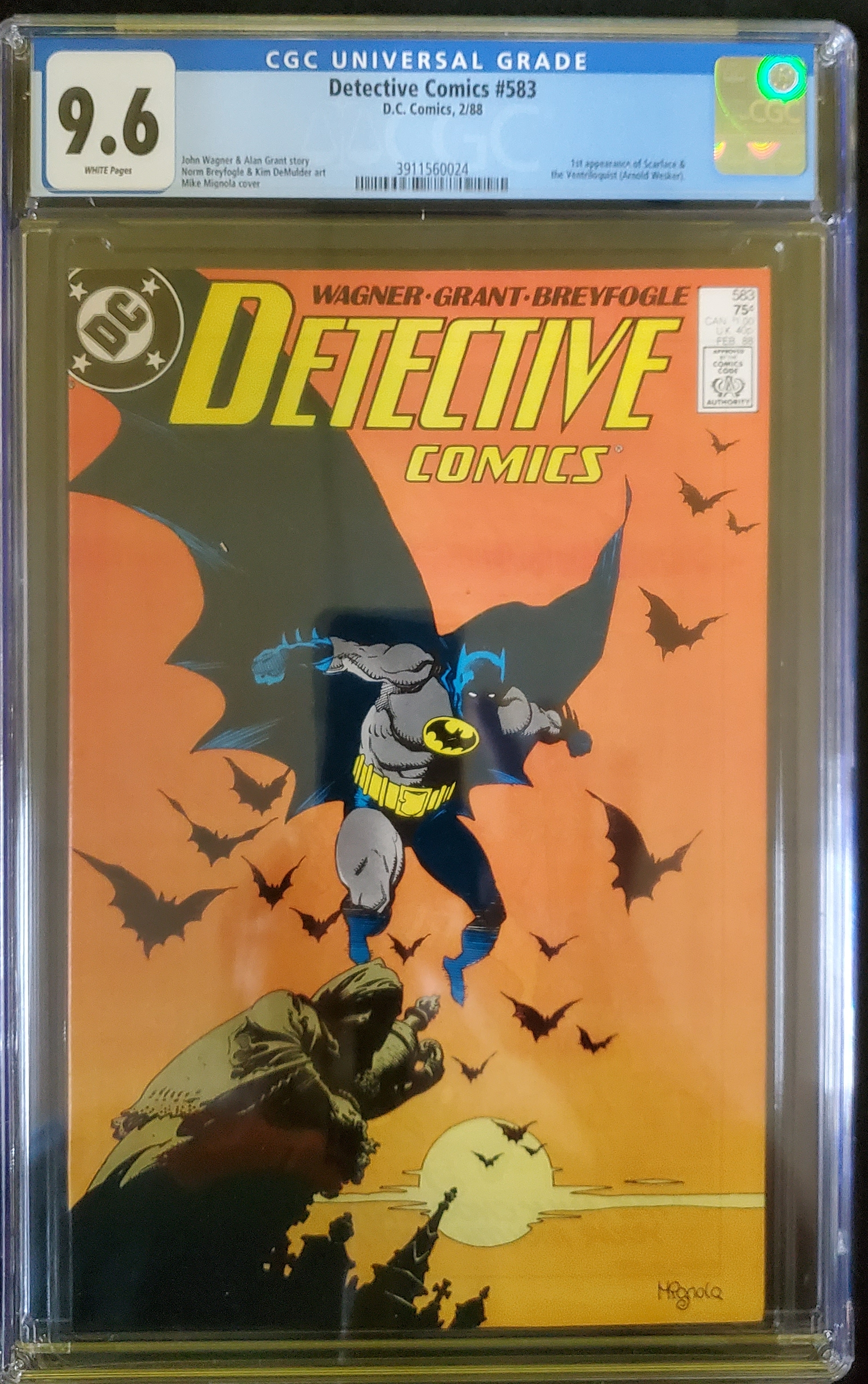 Detective Comics #583 CGC Graded 9.6