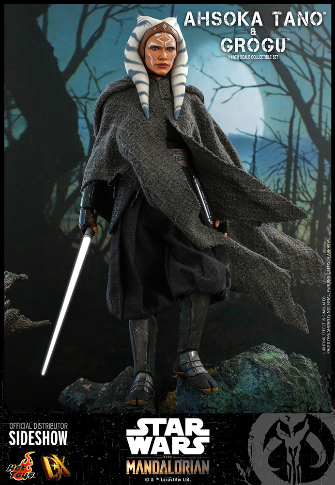 Ahsoka Tano and Grogu Sixth Scale Figure Set by Hot Toys DX Series - Star Wars: The Mandalorian