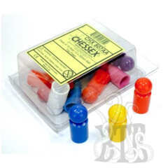 GAME COMPONENTS PACK: BALL TOP PAWN 13MM X 30MM ASSORTED (15CT)