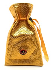 Dragon Eye Dice Bag: Gold Dragon