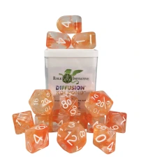 15CT DICE SET WITH ARCH'D4: DIFFUSION KOI POND WITH WHITE